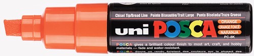 Verfstift Posca PC8K B schuin donker oranje 1 Stuk