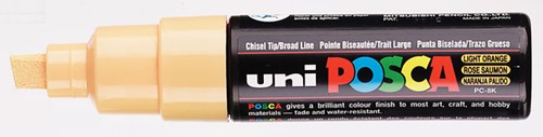 Verfstift Posca PC8K B schuin zalmroze 1 Stuk