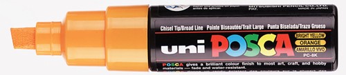 Verfstift Posca PC8K B schuin oranje 1 Stuk