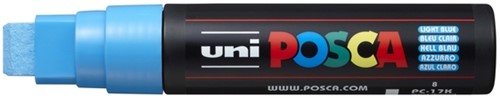 Verfstift Posca PC17K EB rechthoek lichtblauw 1 Stuk