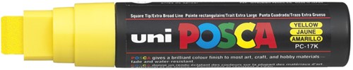 Verfstift Posca PC17K EB rechthoek geel 1 Stuk