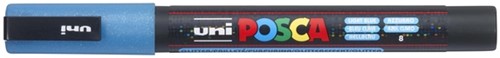 Verfstift Posca PC3M F glitter lichtblauw 1 Stuk
