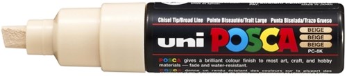Verfstift Posca PC8K B schuin beige 1 Stuk