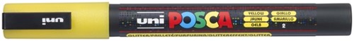 Verfstift Posca PC3M F glitter geel 1 Stuk