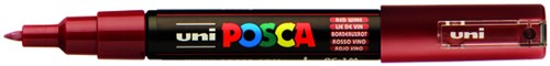 Verfstift Posca PC1MC EF wijnrood 1 Stuk