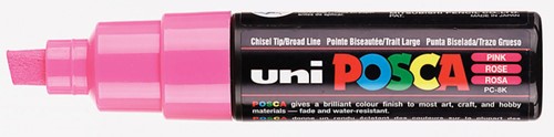 Verfstift Posca PC8K B schuin roze 1 Stuk