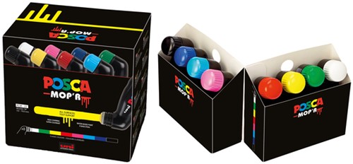 Verfstift Posca PCM22 Mop'r 8st assorti 8 Stuk