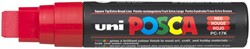 Paintmarker Uni POSCA PC17K EB rechthoek rood 1 Stuk