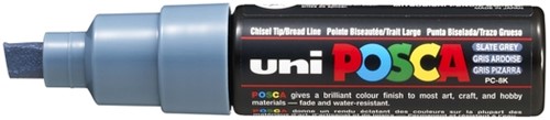 Verfstift Posca PC8K B schuin leisteengrijs 1 Stuk
