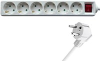 Stekkerdoos BRASQ  6 voudig 1.4 meter wit 1 Stuk-1