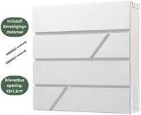 Brievenbus BRASQ PB200 Deluxe wand wit 1 Stuk-2