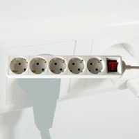 Stekkerdoos BRASQ  5 voudig 3 meter wit 1 Stuk-3