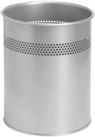 Papierbak BRASQ 15 liter zilver 1 Stuk