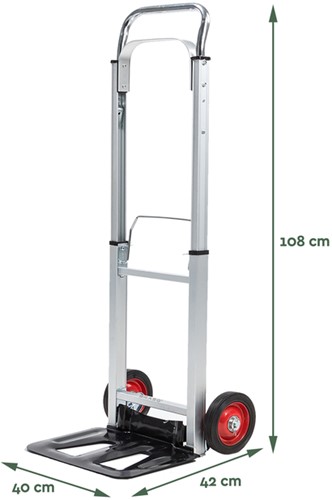 Steekwagen BRASQ inkapbaar stalen plateau 90 kg 1 Stuk-2