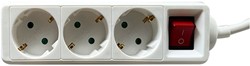 Stekkerdoos BRASQ  3 voudig 1.4 meter wit 1 Stuk