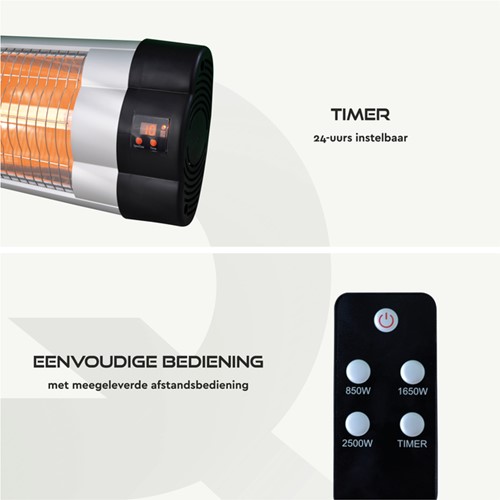 Terrasverwarmer BRASQ hangend elektrisch met ab 1 Stuk-2