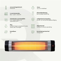 Terrasverwarmer BRASQ hangend elektrisch met ab 1 Stuk-4