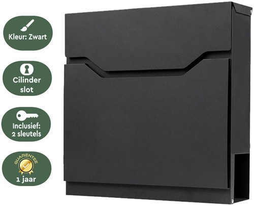 Brievenbus BRASQ PB300 Premium zwart 1 Stuk-3