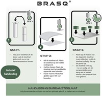 Stoelmat BRASQ PVC 90x120 voor harde vloer 1 Stuk-1