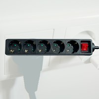 Stekkerdoos BRASQ  4 voudig 3 meter zwart 1 Stuk-3