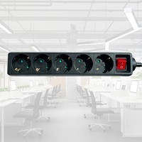 Stekkerdoos BRASQ  4 voudig 3 meter zwart 1 Stuk-5
