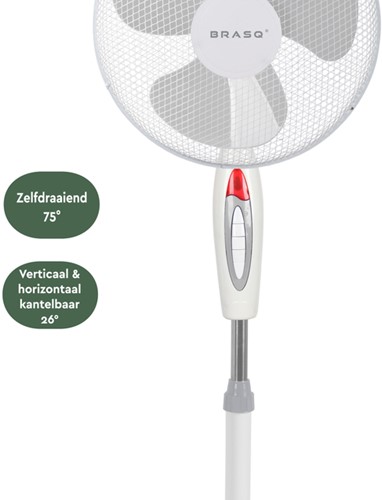 Statiefventilator BRASQ F300 Ø 40cm wit 1 Stuk-1