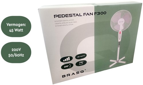 Statiefventilator BRASQ F300 Ø 40cm wit 1 Stuk-5