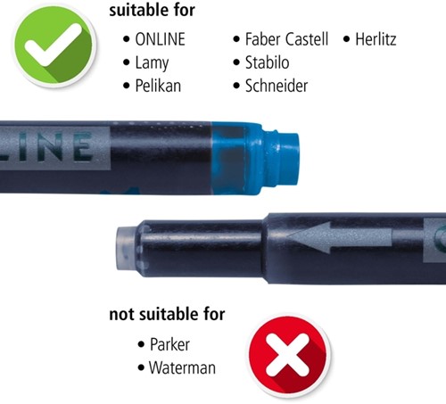 Inktpatroon Online Kombi 25st assorti 25 Stuk-2