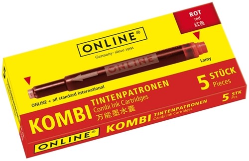 Inktpatroon Online Kombi 5st rood 5 Stuk