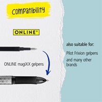 Gelschrijvervulling Online Magixx 0.7mm 3st rood 3 Stuk-3