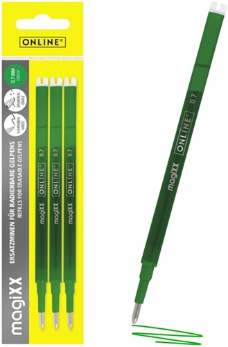 Gelschrijvervulling Online Magixx M 3st groen 3 Stuk