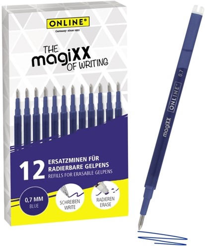 Gelschrijvervulling Online Magixx 0.7mm 12st blauw 12 Stuk