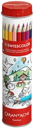 Kleurpotlood Caran d'ache Swisscolor 18 kleuren 18 Stuk