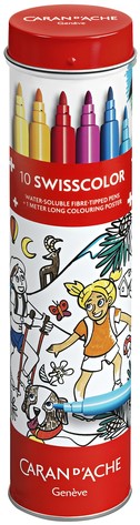 Viltstift Caran d'ache Swisscolor 10 kleuren 10 Stuk