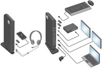 USB-C docking station voor 1 HDMI USB A/C Netwerk 1 Stuk-3