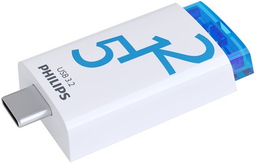 USB stick 3.2 Philips Click USB-C 512GB blauw 1 Stuk-3