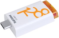 USB stick 3.2 Philips Click USB-C 128GB oranje 1 Stuk-2