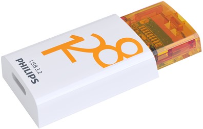 USB stick 3.2 Philips Click USB-C 128GB oranje 1 Stuk-3