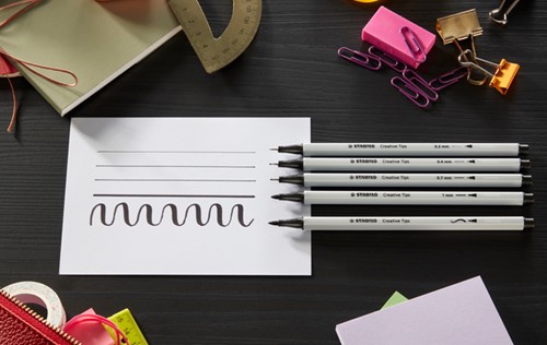 Creative Tips STABILO Arty ass tips 10st zw en gs 10 Stuk-2