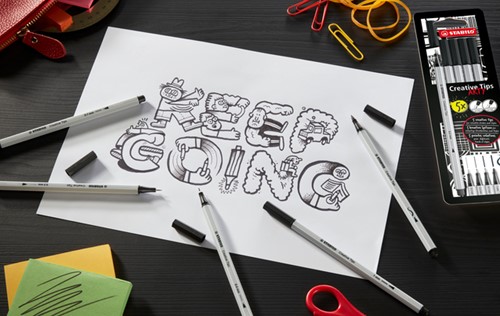 Creative Tips STABILO Arty ass tips 5st zwart 5 Stuk-2