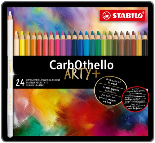 Kleurpotlood STABILO CarbOthello kalkpastel 24st 24 Stuk
