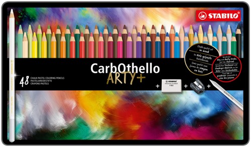 Kleurpotlood STABILO CarbOthello kalkpastel 48st 48 Stuk