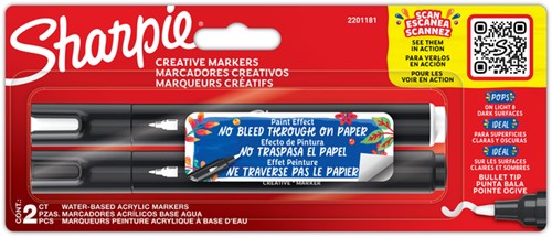 Viltstift Sharpie Creatieve marker 2st assorti 2 Stuk