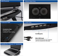 Laptopstandaard ventilator hoogte verstelb 4-p hub 1 Stuk-3