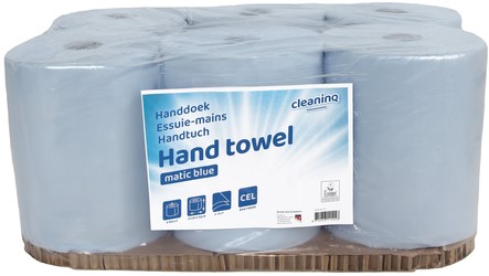 Handdoekrol Cleaninq H1 Matic 6x150m blauw 6 Rol