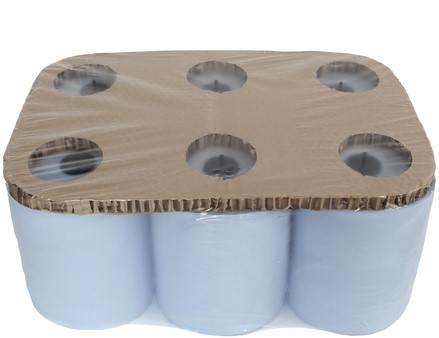 Handdoekrol Cleaninq Matic 2laags 150m blauw 6 Rol-2