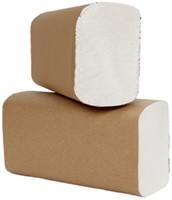 Handdoek Cleaninq I-vouw 2-laags 24x20.5cm wit 25 Stuk-2