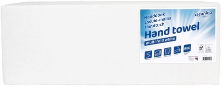 Handdoek Cleaninq 2laags 205x240mm 25x150vel wit 25 Stuk-3