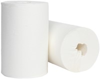 Poetspapier Cleaninq mini 1-laags 20cmx120m wit 12 Rol-2