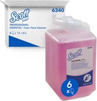 Handzeep Scott Essential foam roze 1000ml 6340 6 Stuk